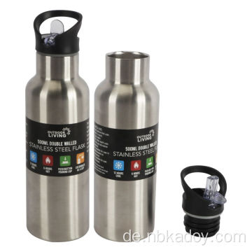 Tragbarer Doppelschicht Edelstahl Thermos Cup